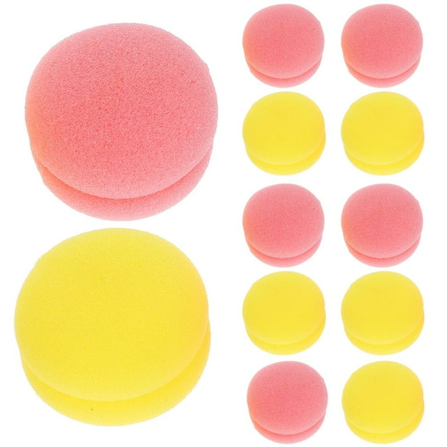 EIMELI 12 Pcs Rouleaux de Cheveux Doux Boules Rondes en Éponge Outils de Roulement de Cheveux Naturels pour Femmes
