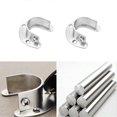 thumbnail image 2 of 4pcs Stainless Steel Clothes Hanging Rod Supports Closet Pole Sockets Flange Rod Holder (32mm), 2 of 3