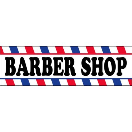 Ghp 2 X8 Indoor Outdoor Barber Shop Vinyl Banner Sign W Metal