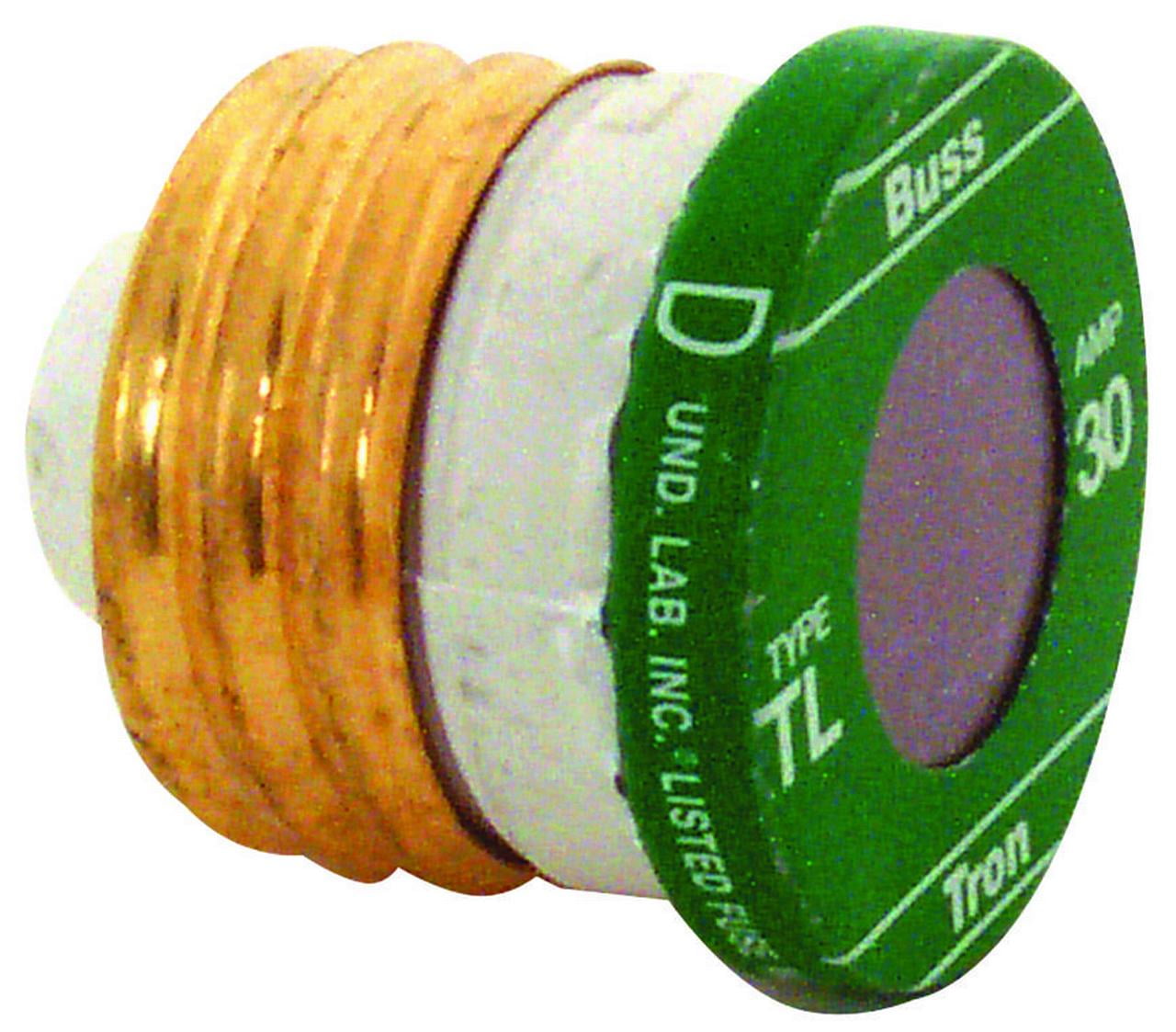 Bussmann TL-20PK4 20 Amp Time Delay 125V UL Listed 4-Pack Loaded Link Edison Base Plug Fuse
