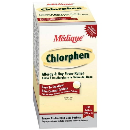 Medique Chlorphen Tablets for Allergy & Hay Fever Relief 500 Tablets