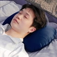 thumbnail image 3 of Camping Pillow, Watertight Inflatable Pillow Lightweight TPU  for Travel Navy Blue, 3 of 7