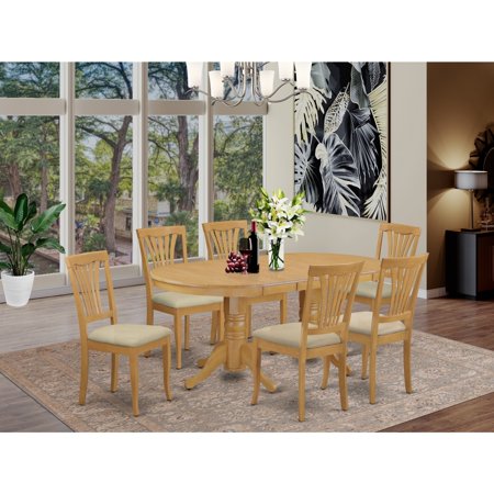HomeStock Mediterranean Magic Room Set-Oval Table With Leaf And HomeStock Chairs