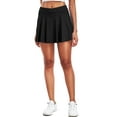 thumbnail image 7 of Cadmus Women's 2-in-1 High Waisted Pleated Skort with Pockets- Flowy A-Line Tennis Golf Skirt with Built-in Shorts,Black,XL, 7 of 7