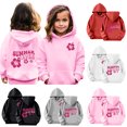 thumbnail image 5 of Odeerbi Kids Boys Girls Hoodies Fall Winter Pullover Hooded Sweatshirts Children's Long Sleeve Pattern Sweatshirt Round Neck Top Kids Clothes Gray, 5 of 5