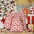 thumbnail image 6 of Xecao Flowers And Ladybugs Print Burlap Gift Bags with Drawstring and Gift Tags, Gift Bags, Burlap Bags, Jute Bags for Party, Christmas, DIY Craft Bags-Small, 6 of 9