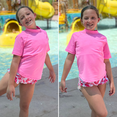 thumbnail image 3 of BIG ELEPHANT 3 Pack Kids Short Sleeve Rash Guard Shirt UPF 50+ Protection Swimwear Quick Dry Swim Tee Youth Rashguard, 3 of 9