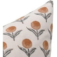 thumbnail image 4 of Fabdivine Handmade Duck Canvas Pillow Covers with Block Print, 18X18, Ganda Pushp, 4 of 5