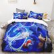 thumbnail image 3 of Juego de edredón de 3 piezas con estampado digital 3D de Sonic, suave, textil para el hogar, 100 % poliéster, tamaño king, decoración para dormitorio, regalo para adolescentes, 3 of 5