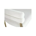 thumbnail image 4 of Meridian Furniture Brielle Cream Boucle Fabric Dining Chair (Set of 2), 4 of 6