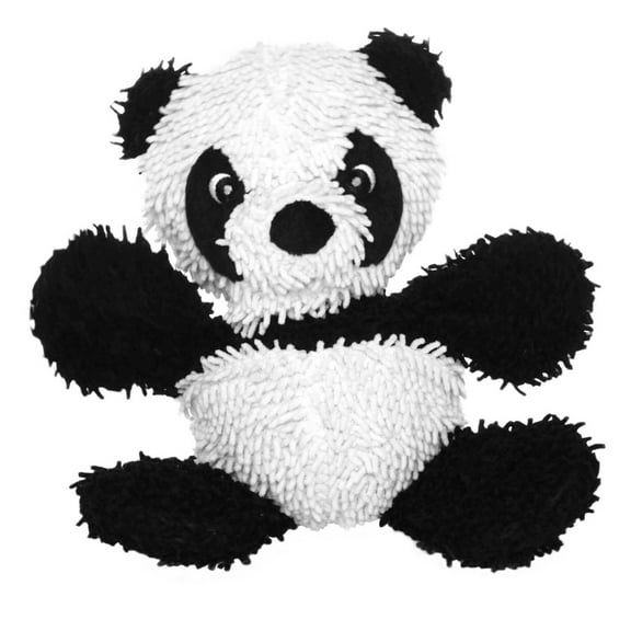 Mighty Microfiber Ball Panda Durable Plush Squeaky Dog Toy