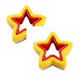 thumbnail image 1 of Oleegame Trancheuse de Tomates et Trancheuse de Citrons 2 Pcs Sandwich pour Enfants 5 Types de Biscuits à la Main en PE Inoxydable Outils de Découpe et d'Intégration, 1 of 4