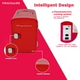 thumbnail image 5 of Frigidaire 9 Can Retro Personal Mini Fridge, 6L Portable Cooler with AC & 12V Car Adapter, Compact Beverage Cooler for Drinks, Skincare, and Snacks, 5 of 6