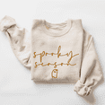 thumbnail image 2 of RosaWear Spooky Season Ghost Sweatshirt, Cute Halloween Crewneck, 2 of 6