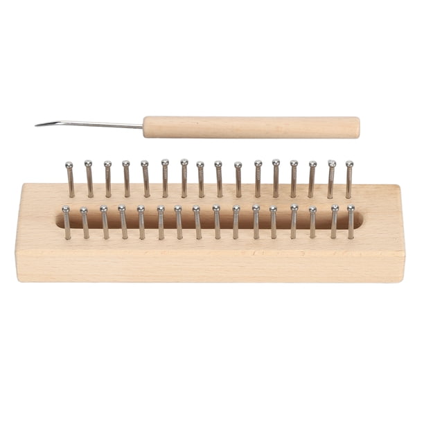 Telar De Tejer De Madera, Telar De Tejer Resistente, Rectangular Multiusos, Portátil Con Gancho De Telar Para Calcetines