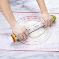 thumbnail image 5 of Kieccall 17 Inch Stainless Steel Adjustable Rolling Pin with Measurement Dough Roller for Baking Pastry, 5 of 6
