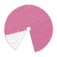 thumbnail image 3 of Bingfone Christmas Tree Skirt Mat Christmas Decoration Interior 36"-Pink Gingham, 3 of 8