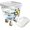 B, variant on Pet Water Dispenser with Large Capacity, No Electricity Required Automatic Water Filling with Dust Cover, Removable Water Bowl for Cats and Dogs