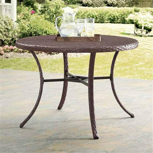 Table Ronde en Osier de 29 x 42 x 42 Po - Bois Flotté