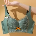 thumbnail image 4 of Gymayou Women Wireless Tank Bra Soft Nude-Feel Lace Push-Up For Small Bust Adjustable Straps Underarm Shaping Breathable Comfort Bras Green 90, 4 of 6