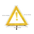 thumbnail image 2 of CTIRCHIU Foldable Reflective Roadside Safety Kit Triangle Warning Sign for Car Inspection and Emergency Parking, 2 of 8