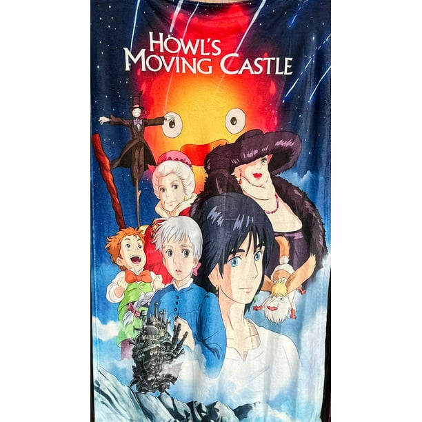 Exclusiva! Cobija Frazada Ultra Suave Pelicula Anime El Increíble Castillo Vagabundo