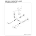 thumbnail image 6 of Kingston Brass KS1263PL Heritage Double-Handle Wall-Mount Bridge Kitchen Faucet, Antique Brass, 6 of 7