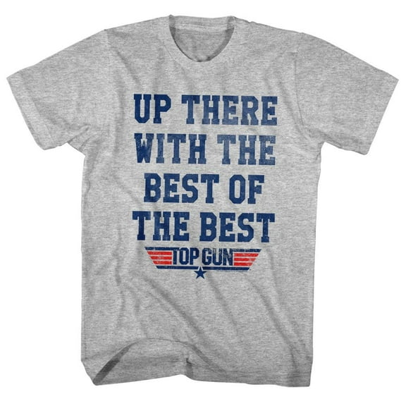 Top Gun Best Of The Best Gray Heather Adult T-Shirt 4Xl