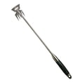 thumbnail image 3 of Manual Weeders Weeding Remover Tool 5 Tines Heavy Duty Ergonomic Grip Lightweight Multifunctional Weeder for Yard for Lawn Loose Soil Bonsai black wood handle, 3 of 9