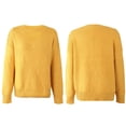 thumbnail image 6 of IROINNID Reduced Womens Sweater Keyhole Neck Pullover Sweater Solid Color Casual Mid-Length Long Sleeve Knit Sweater Coat, 6 of 8