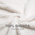 thumbnail image 4 of BEAUTEX Fleece Throw Blanket, Super Soft and Cozy Fleece Plaid Plush Blanket (Black, 60" x 80"), 4 of 7