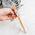 thumbnail image 4 of Dengjunhu 5 Pairs 18cm Wooden Chopsticks Dishwasher Safe Comfortable Grip Reusable Chinese Classic Style Children Chopsticks for Home, 4 of 8
