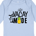 thumbnail image 4 of Inktastic Vacay Mode with Palm Trees Sun and Pineapple Boys or Girls Long Sleeve Baby Bodysuit, 4 of 5