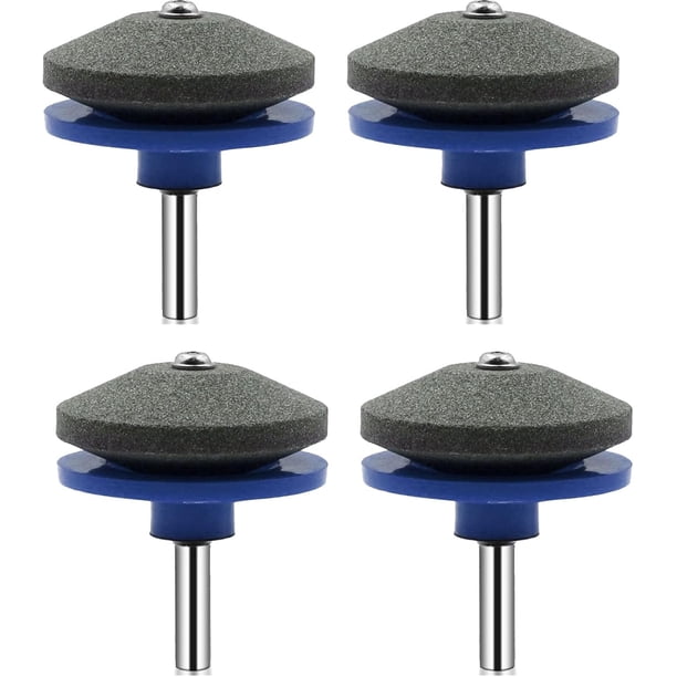 Afilador de cuchillas para cortacésped, 3/4/5 piezas, afilador de cuchillas para cortacésped para taladro, nuevo afilador de cuchillas para cortacésped 2024, kit de herramientas universal para afilado
