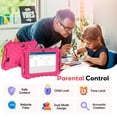 thumbnail image 6 of XGODY 7 inch Android Tablet for Kids,3GB+32GB Kids Tablet with $130 value of pre-installed IWAWA Education APP,Parental Control,Pink, 6 of 7