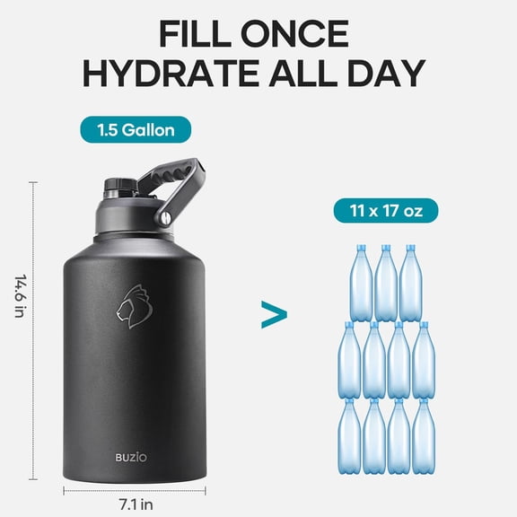 1.5 Gallon Water Bottle Insulated