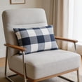 thumbnail image 4 of Maximalist Throw Pillow Cover Checkered Striped Decorative Cushion Cover for Sofa Living Room Bedroom Home Office Home Decor 30x50cm Soft Breathable Cloth, 4 of 6