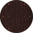 thumbnail image 1 of Ahgly Company Indoor Round Abstract Brown Contemporary Area Rugs, 3' Round, 1 of 4