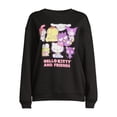 thumbnail image 4 of Hello Kitty and Friends Women's Juniors Graphic Sweatshirt with Long Sleeves, Sizes XS-XXXL, 4 of 5