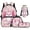 Axolotl Daisy, variant on Panda Cherry Blossom School Backpack Set 4Pcs with Portable Lunch Bag Multifunctional Pencil Case Water Bottle Bag Carrier Suitable for Elementary Middle School
