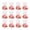 Pink 12pcs, variant on Dserhfy Bear-Shaped Candy Box Large Capacity Clear Plastic Storage Container Reusable Decorative Candy Storage Jar