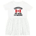 thumbnail image 3 of Inktastic Canada Flag Awesome Canadian Girls Toddler Dress, 3 of 5