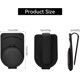 thumbnail image 2 of Soporte de cuero para gafas de coche Soporte universal para gafas de sol con visera de coche con negro magnético TUNC Sencillez, 2 of 5