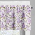 thumbnail image 5 of Ambesonne Retro Valance & Curtain, Nostalgic Floral Petals, 55"x24", Violet Purple, 5 of 6