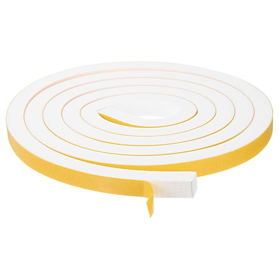 Uxcell 1 Roll 1/2"x 1/2"x 6.56 Ft Weather Stripping Door Seal Strip Foam Tape