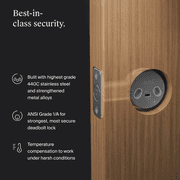 Level Bolt Smart Lock, Bluetooth Deadbolt, Works with Your Existing Lock, Keyless Entry, Smartphone Access, Works with Ring and Apple HomeKit