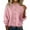 Pink, variant on ZUKMRJPC Women's Casual Crewneck Cardigan Sweaters Long Sleeve Soft Cozy Knitted Cardigan Fall Fashion Loose Button Down Sweater