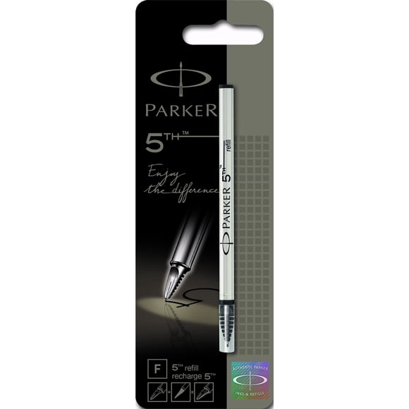 Pluma Tinta Parker 5th Tecnología Punta Fina Tinta Negra