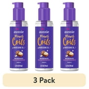 (3 pack) Aussie Miracle Coils Nourishing Oil, Leave-in Hair Oil 3.2 fl oz