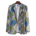 thumbnail image 2 of Hombres Blazer Casual Étnico Flor Serie Versátil Impreso Trajes Abertura Trasera Trajes Chaqueta Odeerbi ODB-2, 2 of 9